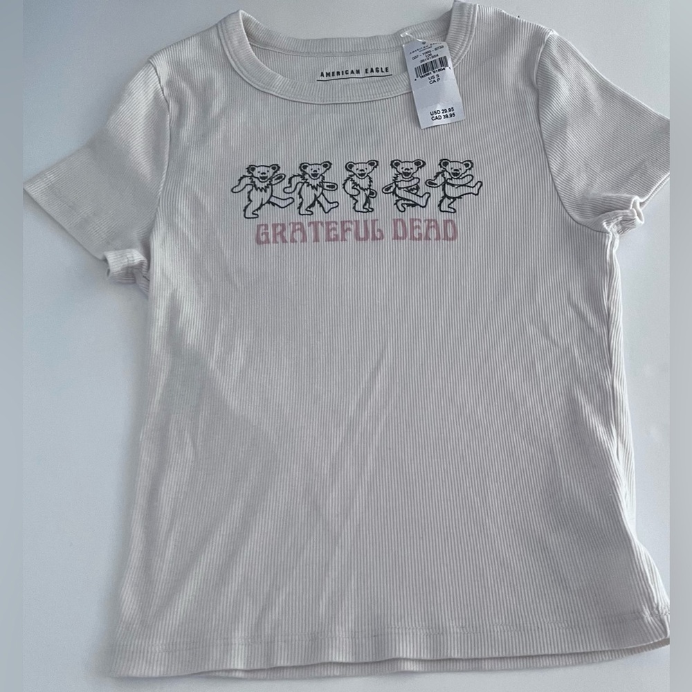Grateful Dead American Eagle Ribbed T-shirt NWT Size Small
